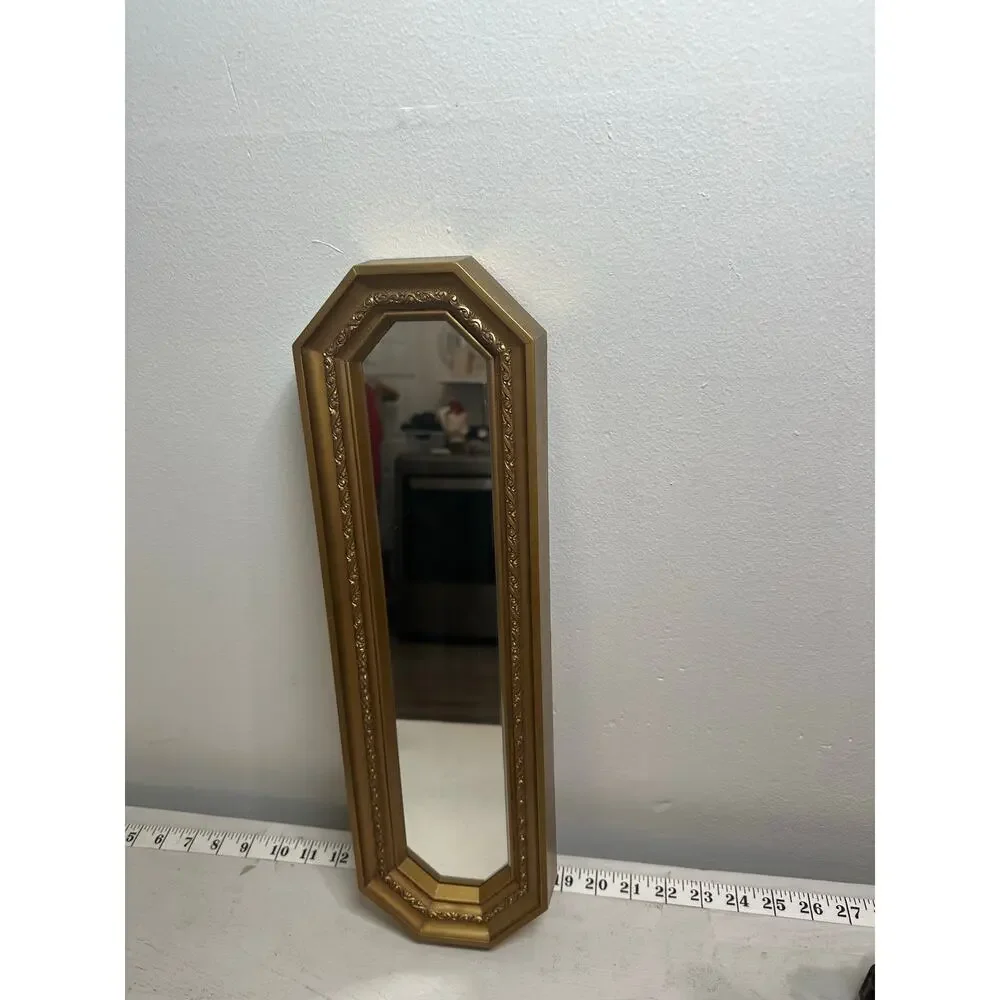 Vintage Syroco Homco Style Accent Wall Mirror Hollywood Regency Gold